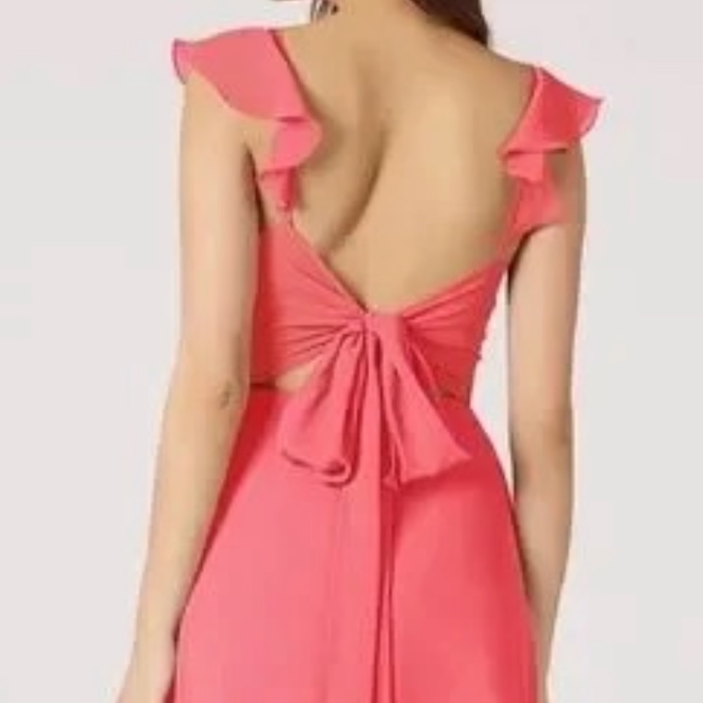 Azazie | Watermelon Chiffon Dress